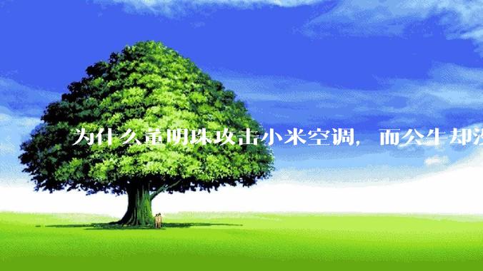 为什么董明珠攻击小米空调，而公牛却没有攻击小米插座？